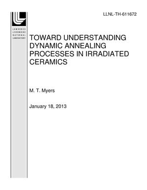 Toward Understanding Dynamic Annealing Processes in Irradiated Ceramics