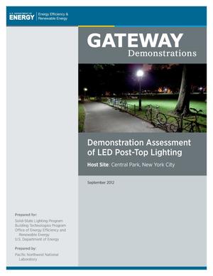 Demonstration Assessment of Light-Emitting Diode (LED) Post-Top Lighting at Central Park in New York City