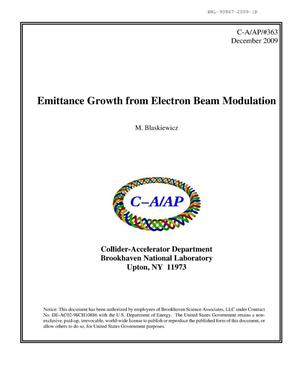 Emittance Growth from Electron Beam Modulatio