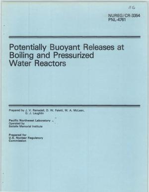 Potentially Buoyant Releases at Boiling and Pressurized Water Reactors