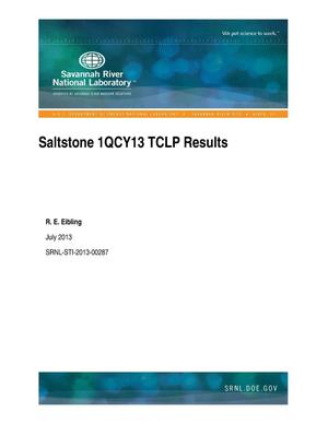 Saltstone 1QCY13 TCLP Results
