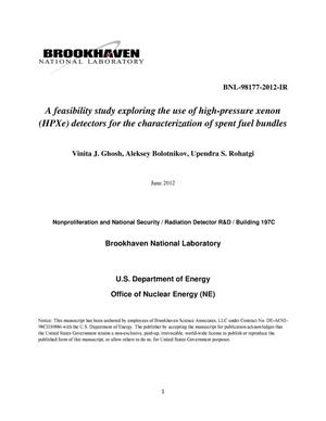 A feasibility study exploring the use of high-pressure xenon (HPXe) detectors for the characterization of spent fuel bundles