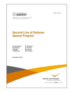 Second Line of Defense Spares Program