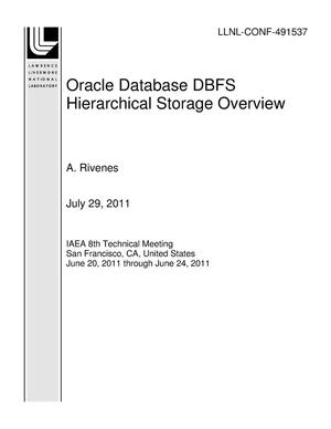 Oracle Database DBFS Hierarchical Storage Overview