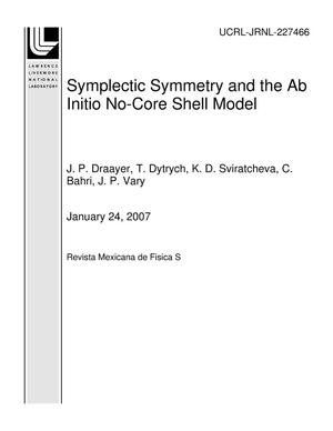 Symplectic Symmetry and the Ab Initio No-Core Shell Model