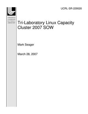 Tri-Laboratory Linux Capacity Cluster 2007 SOW