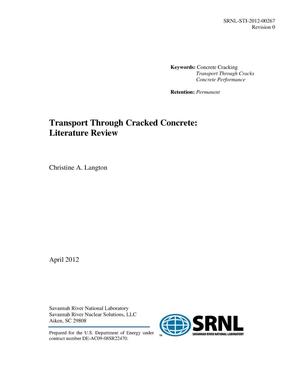 TRANSPORT THROUGH CRACKED CONCRETE: LITERATURE REVIEW