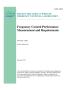 Report: Frequency Control Performance Measurement and Requirements