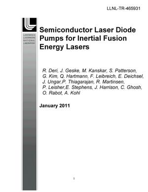 Semiconductor Laser Diode Pumps for Inertial Fusion Energy Lasers