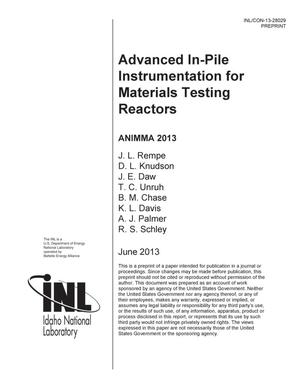 Advanced in-Pile Instrumentation for Materials Tes
