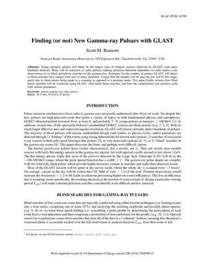 Finding (Or Not) New Gamma-Ray Pulsars with GLAST