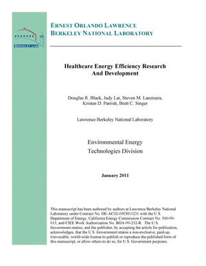 Healthcare Energy Efficiency Research and Development