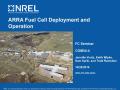 Presentation: ARRA Fuel Cell Deployment and Operation