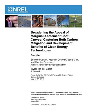 Broadening the Appeal of Marginal Abatement Cost Curves: Capturing Both Carbon Mitigation and Development Benefits of Clean Energy Technologies; Preprint