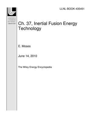 Ch. 37, Inertial Fusion Energy Technology