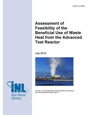 Assessment of Feasibility of the Beneficial Use of Waste Heat from the Advanced Test Reactor
