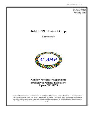 R&D ERL: Beam Dump