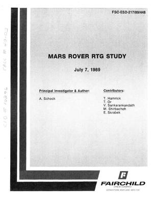 Requirements and Designs for Mars Rover RTGs