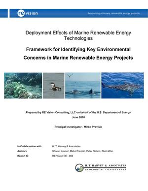 Concerns in Marine Renewable Energy Projects