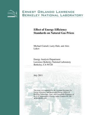 Effect of Energy Efficiency Standards on Natural Gas Prices