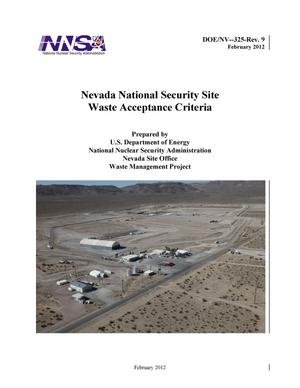 Nevada National Security Site Waste Acceptance Criteria