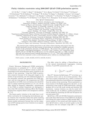 Parity Violation Constraints Using Cosmic Microwave Background Polarization Spectra from 2006 and 2007 Observations by the QUaD Polarimeter