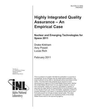 Highly Integrated Quality Assurance – An Empirical Case