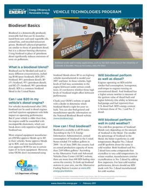 Biodiesel Basics (Fact Sheet)