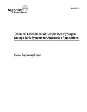 Technical assessment of compressed hydrogen storage tank systems for automotive applications.