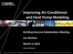 Improving Air-Conditioner and Heat Pump Modeling
