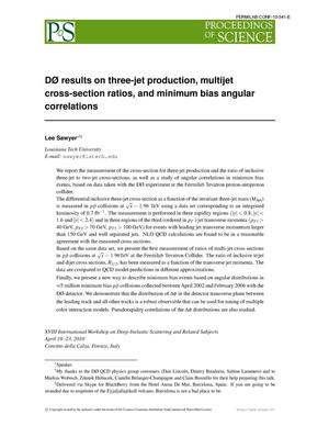 D0 results on three-jet production, multijet cross-section ratios, and minimum bias angular correlations
