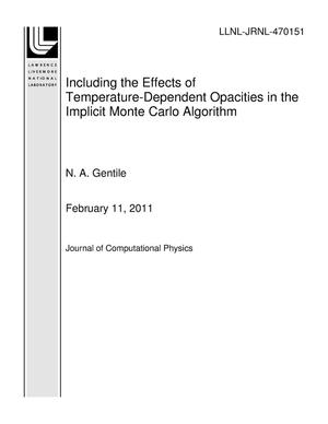 Including the Effects of Temperature-Dependent Opacities in the Implicit Monte Carlo Algorithm