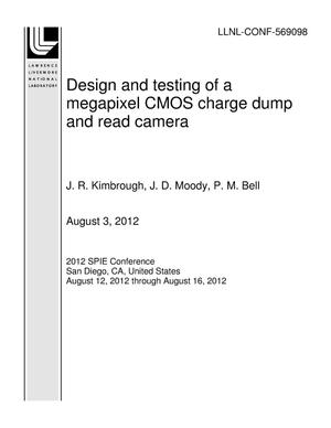 Design and testing of a megapixel CMOS charge dump and read camera