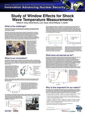 Study of Windows Effects for Shock Wave Temperature Measurements