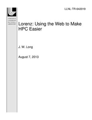Lorenz: Using the Web to Make HPC Easier