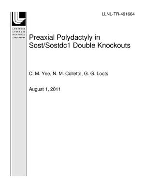 Preaxial Polydactyly in Sost/Sostdc1 Double Knockouts