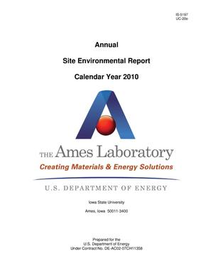 Annual Site Environmental Report Calendar Year 2010