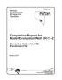 Report: Completion Report for Model Evaluation Well ER-11-2: Corrective Actio…