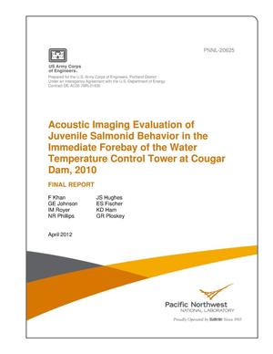 Acoustic Imaging Evaluation of Juvenile Salmonid Behavior in the Immediate Forebay of the Water Temperature Control Tower at Cougar Dam, 2010