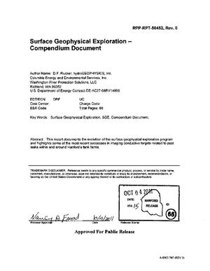 SURFACE GEOPHYSICAL EXPLORATION - COMPENDIUM DOCUMENT