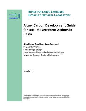 A Low Carbon Development Guide for Local Government Actions in China