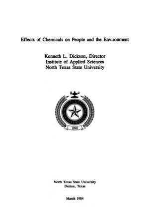 Effects of Chemicals on People and the Environment