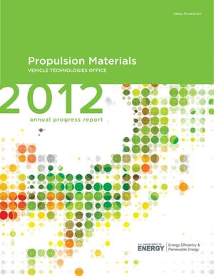 2012 Annual Progress Report for Propulsion Materials
