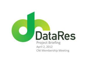 DataRes Project Briefing