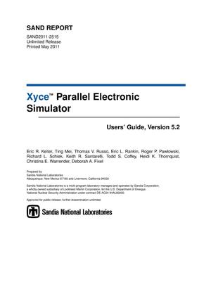 Xyce parallel electronic simulator : users' guide.