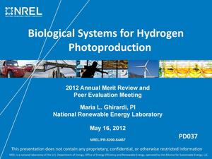 Biological Systems for Hydrogen Photoproduction