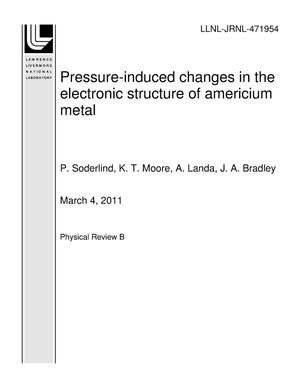Pressure-induced changes in the electronic structure of americium metal
