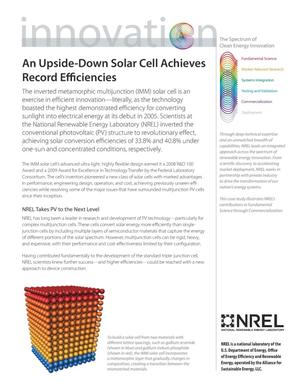 Upside-Down Solar Cell Achieves Record Efficiencies (Fact Sheet)