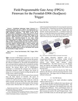 Field-Programmable Gate Array (FPGA) Firmware for the Fermilab E906 (SeaQuest) Trigger
