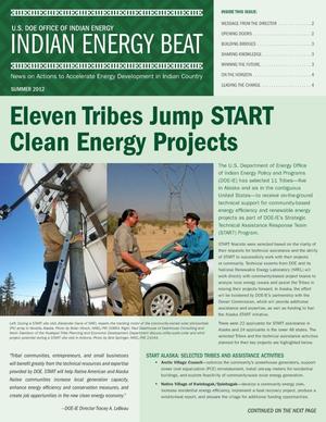 Eleven Tribes Jump START Clean Energy Projects, Summer 2012 (Newsletter)